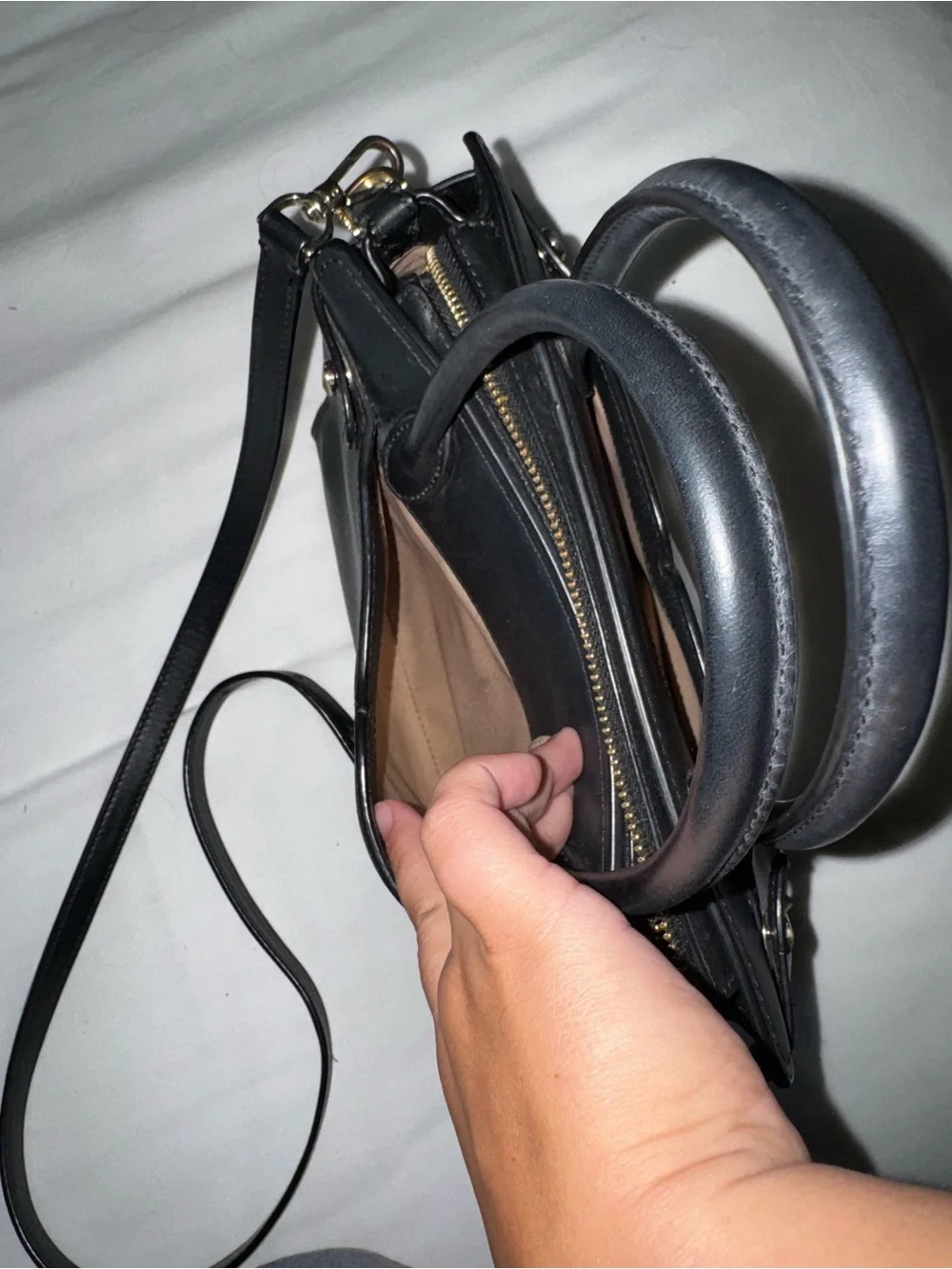 Kate Spade Black Leather Satchel
